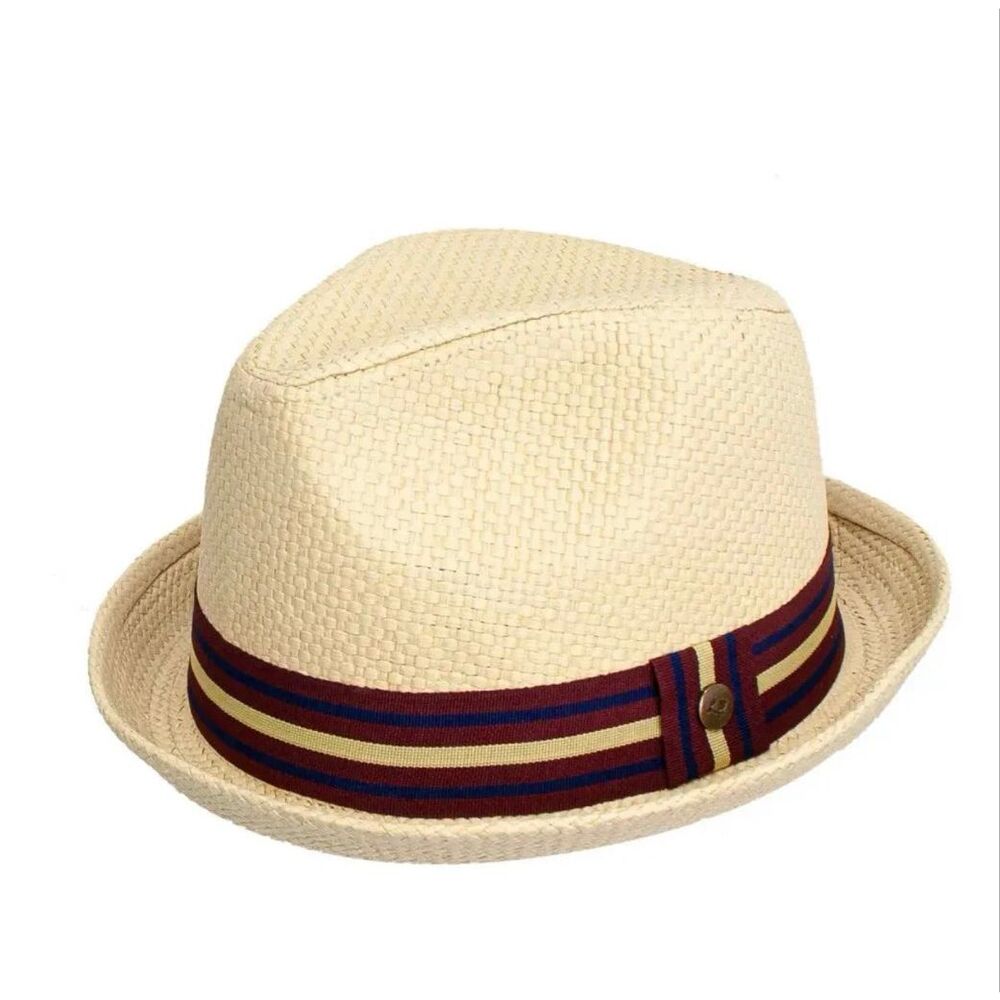 Peter Grimm Deppo -Straw Fedora Hat Size L\XL